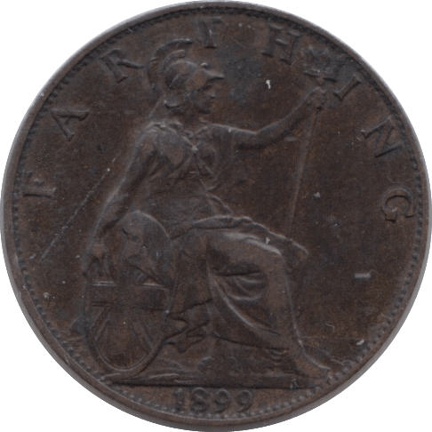 1899 FARTHING ( GVF ) - Farthing - Cambridgeshire Coins