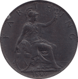 1899 FARTHING ( UNC ) - FARTHING - Cambridgeshire Coins