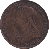 1899 FARTHING ( VF ) - FARTHING - Cambridgeshire Coins