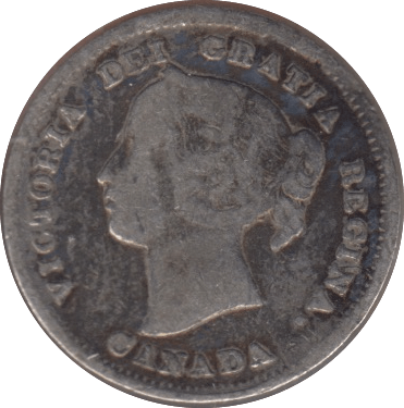 1899 FIVE CENTS CANADA - SILVER WORLD COINS - Cambridgeshire Coins