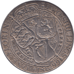 1899 FLORIN ( AUNC ) - FLORIN - Cambridgeshire Coins