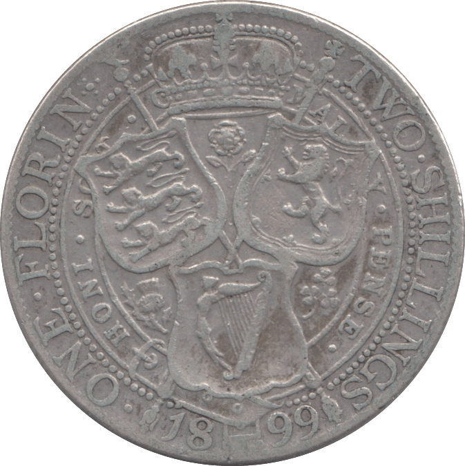 1899 FLORIN ( FINE ) - FLORIN - Cambridgeshire Coins