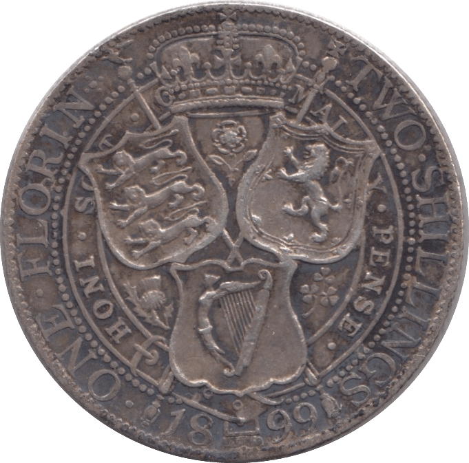 1899 FLORIN ( FINE ) - FLORIN - Cambridgeshire Coins