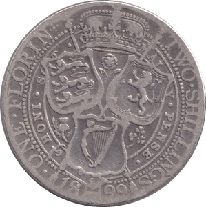 1899 FLORIN ( FINE ) - WORLD COINS - Cambridgeshire Coins