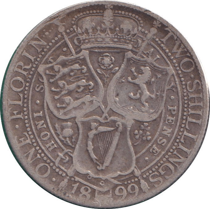 1899 FLORIN ( GF ) - FLORIN - Cambridgeshire Coins