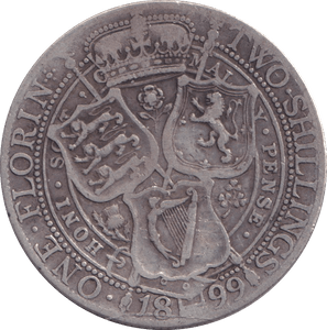 1899 FLORIN ( GF ) - FLORIN - Cambridgeshire Coins