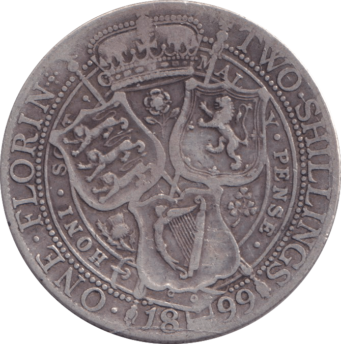 1899 FLORIN ( GF ) - FLORIN - Cambridgeshire Coins