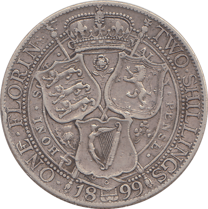 1899 FLORIN ( GF ) - FLORIN - Cambridgeshire Coins