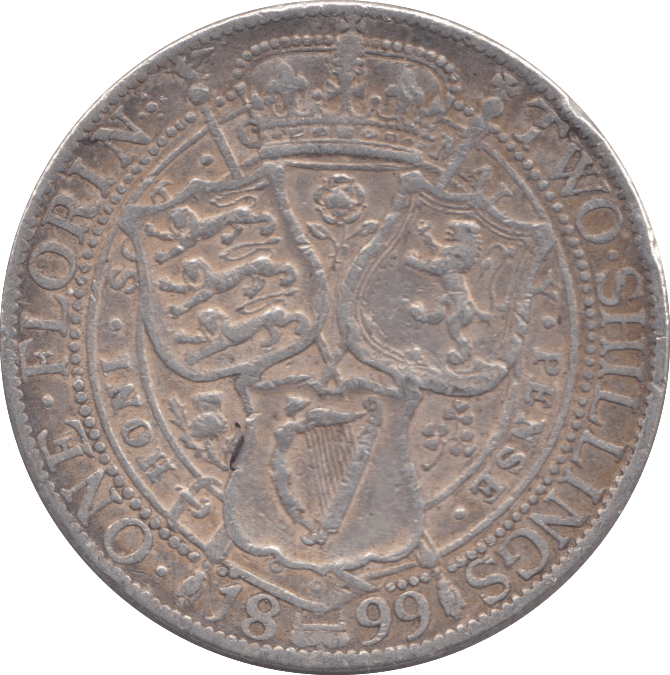 1899 FLORIN ( GF ) - FLORIN - Cambridgeshire Coins