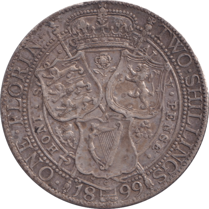 1899 FLORIN ( GVF ) - FLORIN - Cambridgeshire Coins