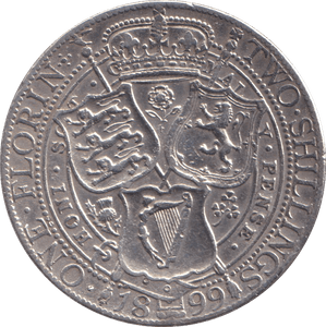 1899 FLORIN ( GVF ) - FLORIN - Cambridgeshire Coins