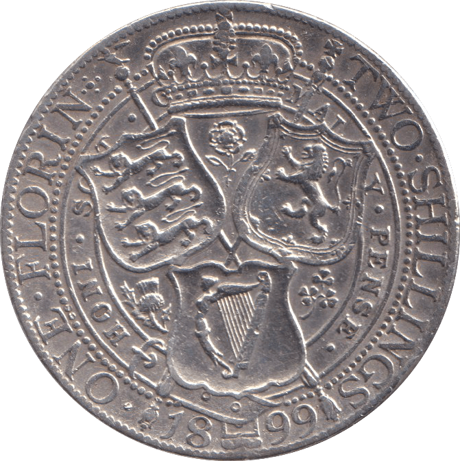 1899 FLORIN ( GVF ) - FLORIN - Cambridgeshire Coins