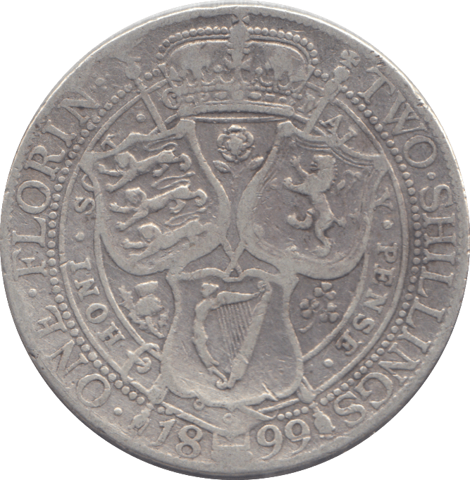 1899 FLORIN ( NF ) - FLORIN - Cambridgeshire Coins