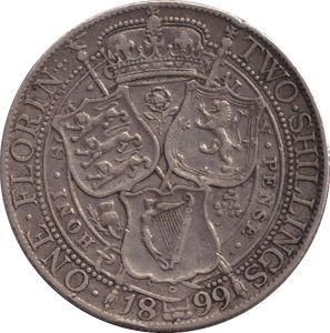 1899 FLORIN ( VF ) - FLORIN - Cambridgeshire Coins