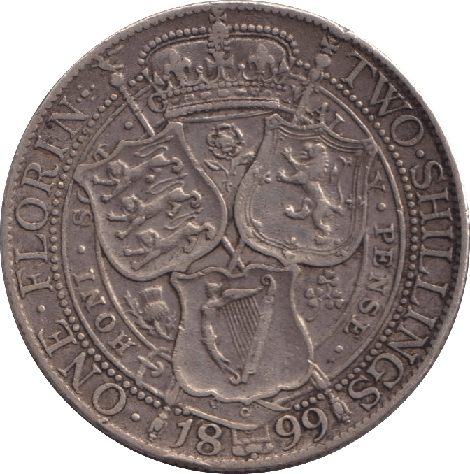 1899 FLORIN ( VF ) - FLORIN - Cambridgeshire Coins