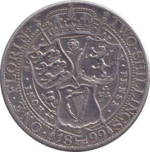 1899 FLORIN ( VF ) - FLORIN - Cambridgeshire Coins