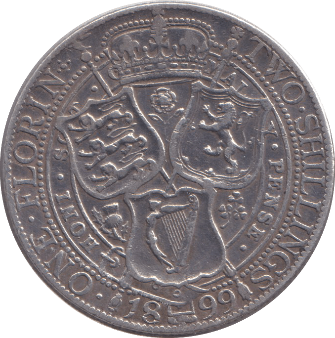 1899 FLORIN ( VF ) - FLORIN - Cambridgeshire Coins