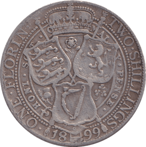 1899 FLORINE ( GF ) - FLORIN - Cambridgeshire Coins