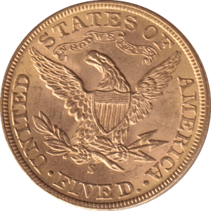 1899 GOLD FIVE DOLLARS USA SAN FRANCISCO MINT - Gold World Coins - Cambridgeshire Coins