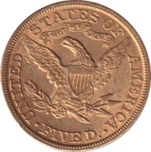 1899 GOLD FIVE DOLLARS USA - Gold World Coins - Cambridgeshire Coins