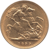 1899 GOLD HALF SOVEREIGN ( GVF ) - Half Sovereign - Cambridgeshire Coins