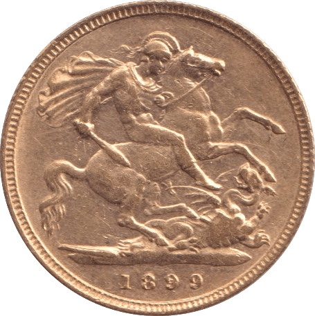 1899 GOLD HALF SOVEREIGN ( GVF ) - HALF SOVEREIGN - Cambridgeshire Coins