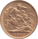 1899 GOLD HALF SOVEREIGN ( GVF ) - HALF SOVEREIGN - Cambridgeshire Coins