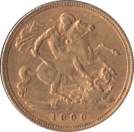 1899 GOLD HALF SOVEREIGN ( GVF ) - Half Sovereign - Cambridgeshire Coins