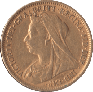 1899 GOLD HALF SOVEREIGN ( GVF ) - Half Sovereign - Cambridgeshire Coins