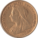 1899 GOLD HALF SOVEREIGN ( GVF ) - Half Sovereign - Cambridgeshire Coins