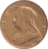 1899 GOLD SOVEREIGN ( GVF ) - Half Sovereign - Cambridgeshire Coins