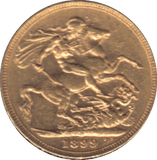 1899 GOLD SOVEREIGN MELBOURNE MINT 2 ( UNC ) - SOVEREIGN - Cambridgeshire Coins