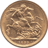 1899 GOLD SOVEREIGN ( UNC ) MELBOURNE MINT - SOVEREIGN - Cambridgeshire Coins