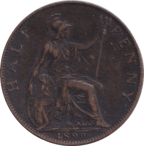 1899 HALF PENNY ( GF ) - HALFPENNY - Cambridgeshire Coins