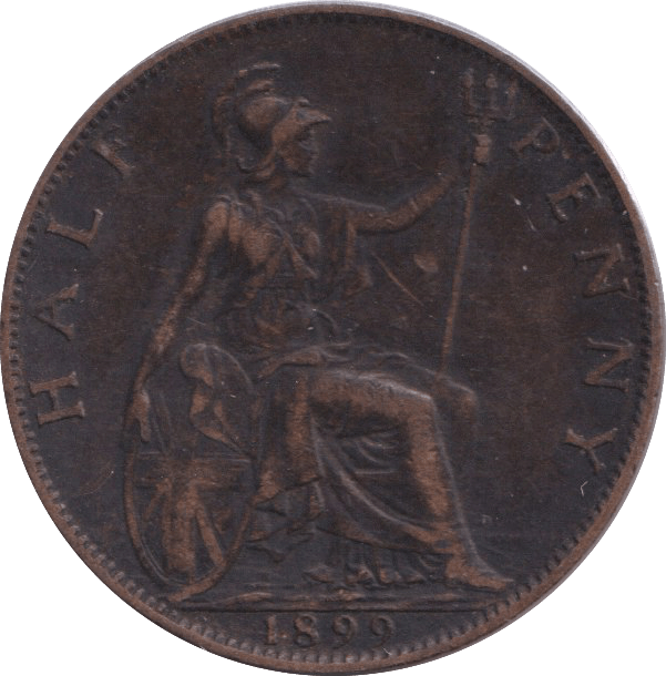 1899 HALF PENNY ( GF ) - HALFPENNY - Cambridgeshire Coins