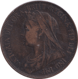 1899 HALF PENNY ( GF ) - HALFPENNY - Cambridgeshire Coins