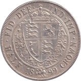 1899 HALFCROWN ( AUNC ) - HALFCROWN - Cambridgeshire Coins
