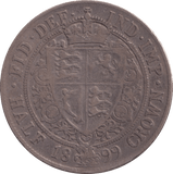 1899 HALFCROWN ( F ) - Halfcrown - Cambridgeshire Coins
