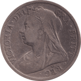 1899 HALFCROWN ( F ) - Halfcrown - Cambridgeshire Coins