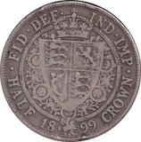 1899 HALFCROWN ( FINE ) - HALFCROWN - Cambridgeshire Coins