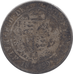 1899 HALFCROWN ( FINE ) - HALFCROWN - Cambridgeshire Coins