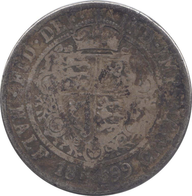 1899 HALFCROWN ( FINE ) - HALFCROWN - Cambridgeshire Coins