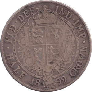 1899 HALFCROWN ( FINE ) - HALFCROWN - Cambridgeshire Coins