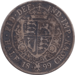 1899 HALFCROWN ( FINE ) - HALFCROWN - Cambridgeshire Coins