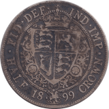 1899 HALFCROWN ( FINE ) - HALFCROWN - Cambridgeshire Coins
