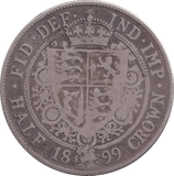 1899 HALFCROWN ( FINE ) - HALFCROWN - Cambridgeshire Coins
