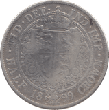 1899 HALFCROWN ( FINE ) - HALFCROWN - Cambridgeshire Coins