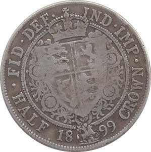 1899 HALFCROWN ( FINE ) - HALFCROWN - Cambridgeshire Coins