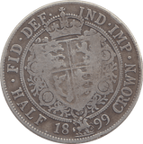 1899 HALFCROWN ( FINE ) - HALFCROWN - Cambridgeshire Coins