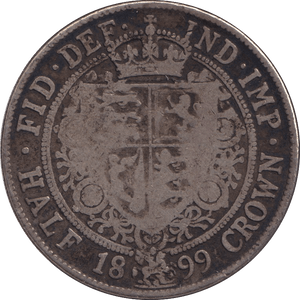 1899 HALFCROWN ( FINE ) - HALFCROWN - Cambridgeshire Coins